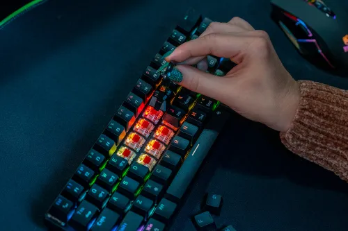 Klawiatura MAD DOG GK850K Gateron Red Czarny