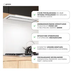 Okap Globalo Senturo 60.3 Biały