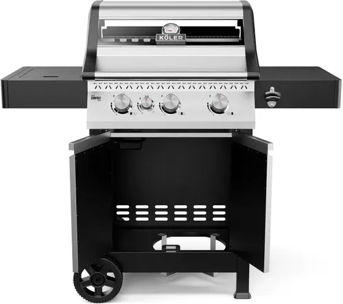 Grill gazowy KOLER Krone Compact Srebrny 15.5 kW 60 x 46 cm