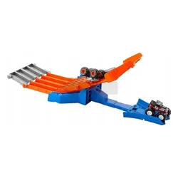 HOT WHEELS MONSTER TRUCK Wyścig z demolką zestaw torów + 2 autka JFR07