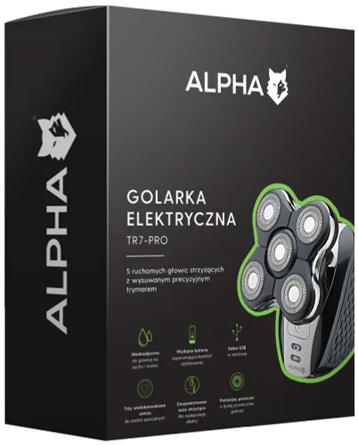 Golarka ALPHA TR7-PRO Na mokro i sucho