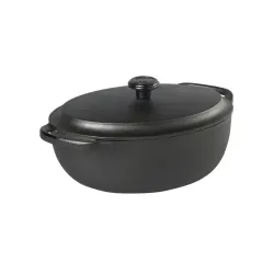 SKEPPSHULT Classic 4 l czarny - garnek żeliwny z pokrywką