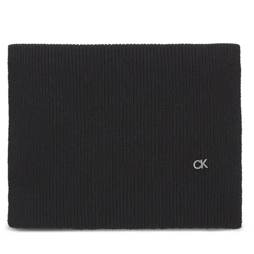 Calvin Klein Re-Lock Beanie eșarfă și pălărie Set / eșarfă K60k611331 CK Black BAX