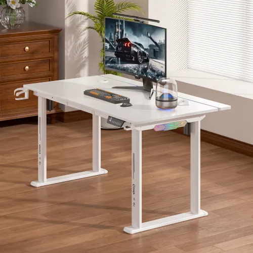 Biurko gamingowe COBRA Electra S CRF1422ELWHRGB Biały