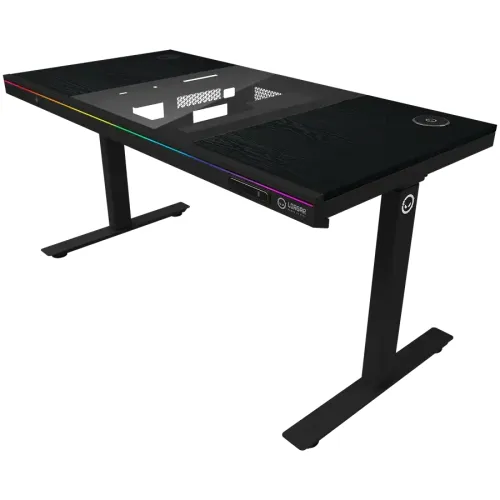 Biurko Lorgar Desk Elite 90 Series DE90W Blat Melaminowy140cm Regulacja wysokości Czarny