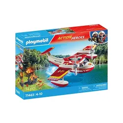 Набор фигурок Playmobil Action Heroes 71463 Самолет пожарной бригады с функцией пожаротушения