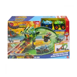 Hot Wheels Tor samochodowy Monster Trucks Smoczy Wyścig zestaw