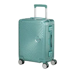 Walizka mała American Tourister Soundbox Alu - dusty turquoise