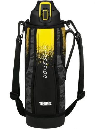 Termos sportowy z futerałem Thermos Hydration Sport Bottle 1,5 l - black / yellow