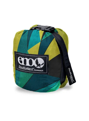 Hamak turystyczny ENO DoubleNest Print Hammock - boulder/melon