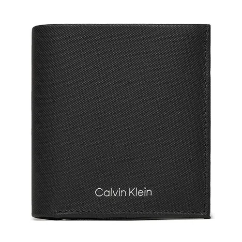 Большой мужской кошелек Calvin Klein CK Must Trifold 6cc с монетой K50K511382 CK Black Pique BEH