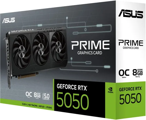 Karta graficzna ASUS Prime GeForce RTX 5050 8GB GDDR6 OC Edition DLSS 4