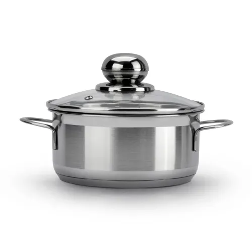 Garnek ze stali nierdzewnej z pokrywką SSW CITY 1,3 l