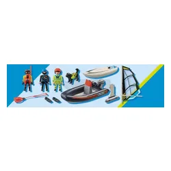 PLAYMOBIL 70141 PONTON RATOWNICZY Z PSEM