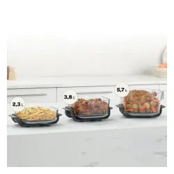 Air Fryer Frytkownica beztłuszczowa NINJA Crispi Pro AS101EURS 2 szklane pojemniki