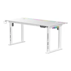 Biurko gamingowe COBRA Electra S CRF1622ELWHRGB Biały