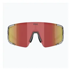 Okulary przeciwsłoneczne Bliz P003 transparent dark grey/brown red multi
