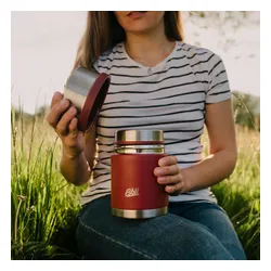 Termos na żywność Esbit Sculptor Stainless Steel Food Jug 750 ml burgundy