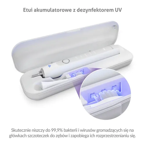 Szczoteczka soniczna TRUELIFE SonicBrush Clean70 UV Biały