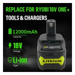 Akumulator bateria 18V 12Ah Li-ion do Ryobi ONE+ RB18L40 P108 P117