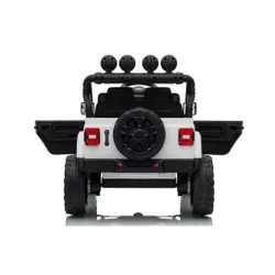 Auto Na Akumulator Jeep Rubicon 2X200W 24V Eva Skóra LED Pilot Radio MP3