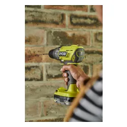 Wiertarko-wkrętarka RYOBI R18PD3-0 + Akumulator RYOBI RC18150-250 5Ah 18V + Ładowarka