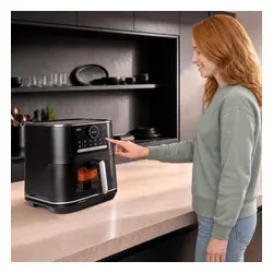 Air Fryer Frytkownica beztłuszczowa BRAUN MultiFry 7 HF7076BK 8l z okienkiem do obserwacji postępów gotowania