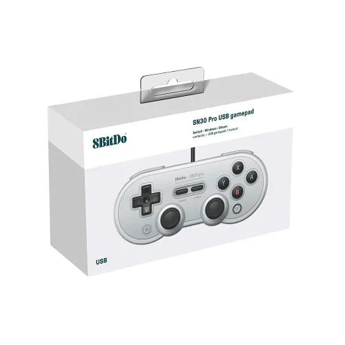 Pad 8BitDo SN30 Pro USB 82AD do PC, Nintendo Switch Przewodowy