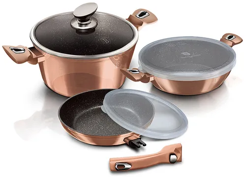 Zestaw garnków BERLINGER HAUS Rose Gold Edition BH-7051 (6 elementów)
