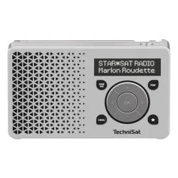 Radioodbiornik TechniSat DigitRadio 1 Radio FM DAB+ Biało-srebrny