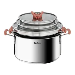 Zestaw garnków TEFAL Opti Space G720S674 (6 elementów)