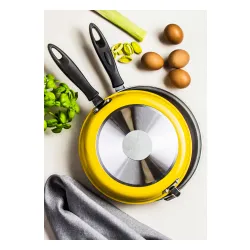 TESCOMA Presto Yellow 26 cm żółta - patelnia do naleśników i omletów nieprzywierająca dwustronna