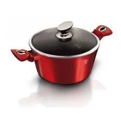 Garnek granitowy 28 cm Berlinger haus bh-1258 red metallic line 1szt
