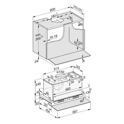 Okap Miele DAS 4640 Stal szlachetna