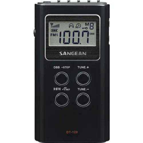 Радиоприемник SANGEAN POCKET 120 DT-120 FM-радио Черный