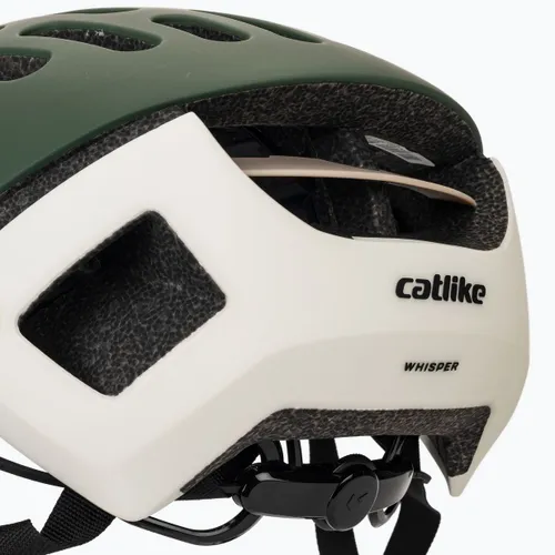 Kask rowerowy MTB Catlike Whisper II green forest/white matte