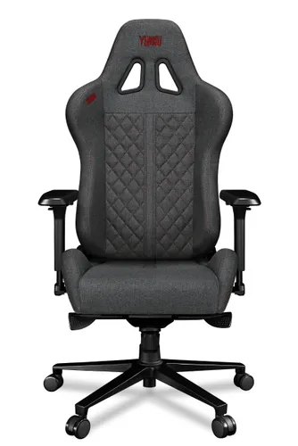 Fotel YUMISU 2050 Ciemnoszaro-czerwony