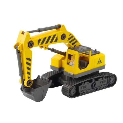 Laweta Do Rozkręcania Ciężarówka Z Naczepą Koparka Światła Dźwięki Zestaw Diy