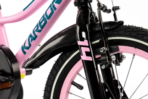 Rower dziecięcy KARBON Jazz 14 cali dla dziewczynki Różowy