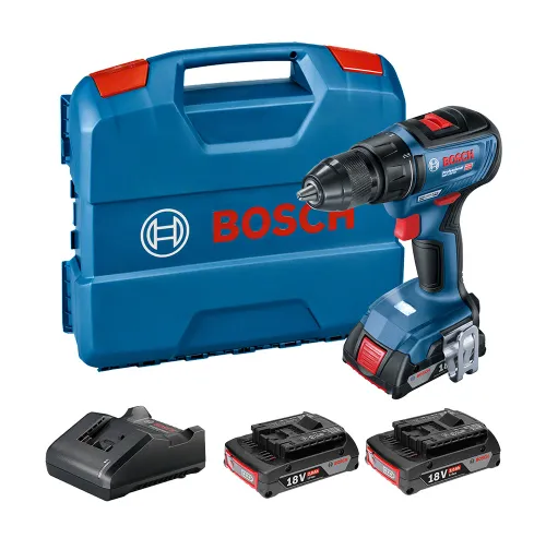 Bosch GSB 18V-50 18V Akülü Matkap 3 x Akülü 2 Ah (06019H5005)