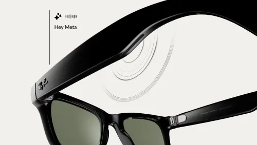 Okulary Ray-Ban Meta Glasses Green Lenses Shiny Black RW4006 Czarny