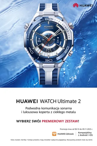Smartwatch HUAWEI Watch Ultimate 2 Srebrno-niebieski
