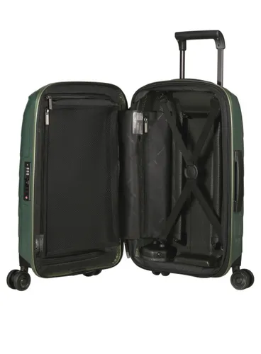 Маленький расширяемый чемодан Samsonite Attrix 55 см (20/23 см) - basil green