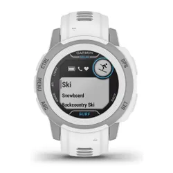 Смарт-часы Garmin Instinct 2s Solar Surf 40mm GPS серый / белый