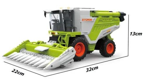 Zdalnie sterowany kombajn COIL RC zabawka na pilota światło dźwięk dym skala 1:24