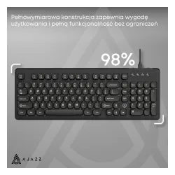 Klawiatura membranowa Ajazz AF98 Czarny