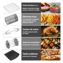 Air Fryer Frytkownica beztłuszczowa TESLA AirCook Grill QG800