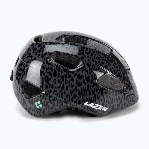 Kask rowerowy dziecięcy Lazer Nutz KinetiCore black leopard