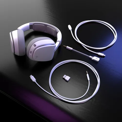 Słuchawki GLORIOUS GHS Eternal RGB GLO-A-2PC-WHT Nauszne