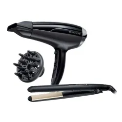 Фен Remington Pro-Air Shine 2200 D5215 + выпрямитель Ceramic Slim 220 S1510 ионизационный диффузор Холодный воздух 2300 Вт